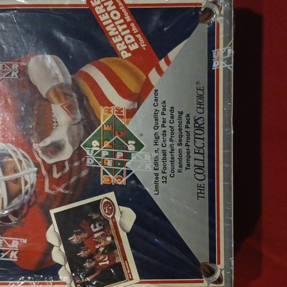 1991 Upper Deck NFL Football Trading Cards Unopened Box - Picture 7 of 7
